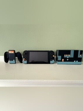 Nintendo Switch Bundle - Custom Retro Super Mario Bros. Skin